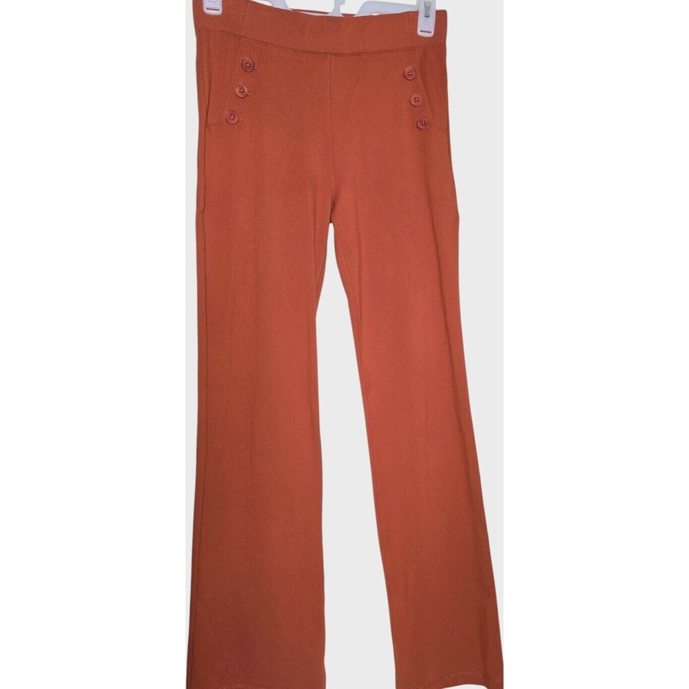 Betabrand Bootcut Sailor Yoga Pants Size M 31x32 Terra Cotta Tall 70s - Picture 9 of 9
